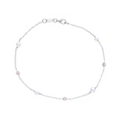 Armband in 18 Karat Weissgold mit Süsswasserperlen - 223265